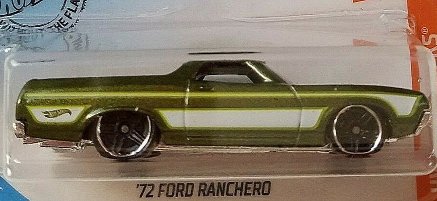 Hot Wheels 2019 HW Hot Trucks Series #8 Green '72 Ford Ranchero Race Car Toy #29