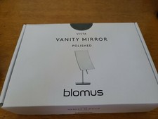 Blomus Vista Cosmetic Mirror 5X Magnification, Nickel, Bath Makeup Vanity Stand