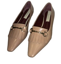 Franco Sarto RINA Mocha Taupe Gold Accent Slip On Ballet Flats Size 6 EUC