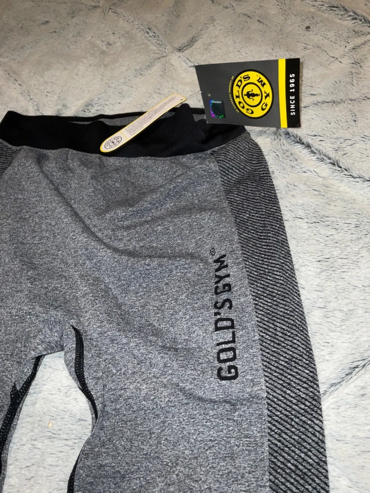 Leggings Golds Gimnasio Damas - Gris Marl - Talla m-l Diseño Sin Costuras Nuevo Entrenamiento  Foto 3 de 4