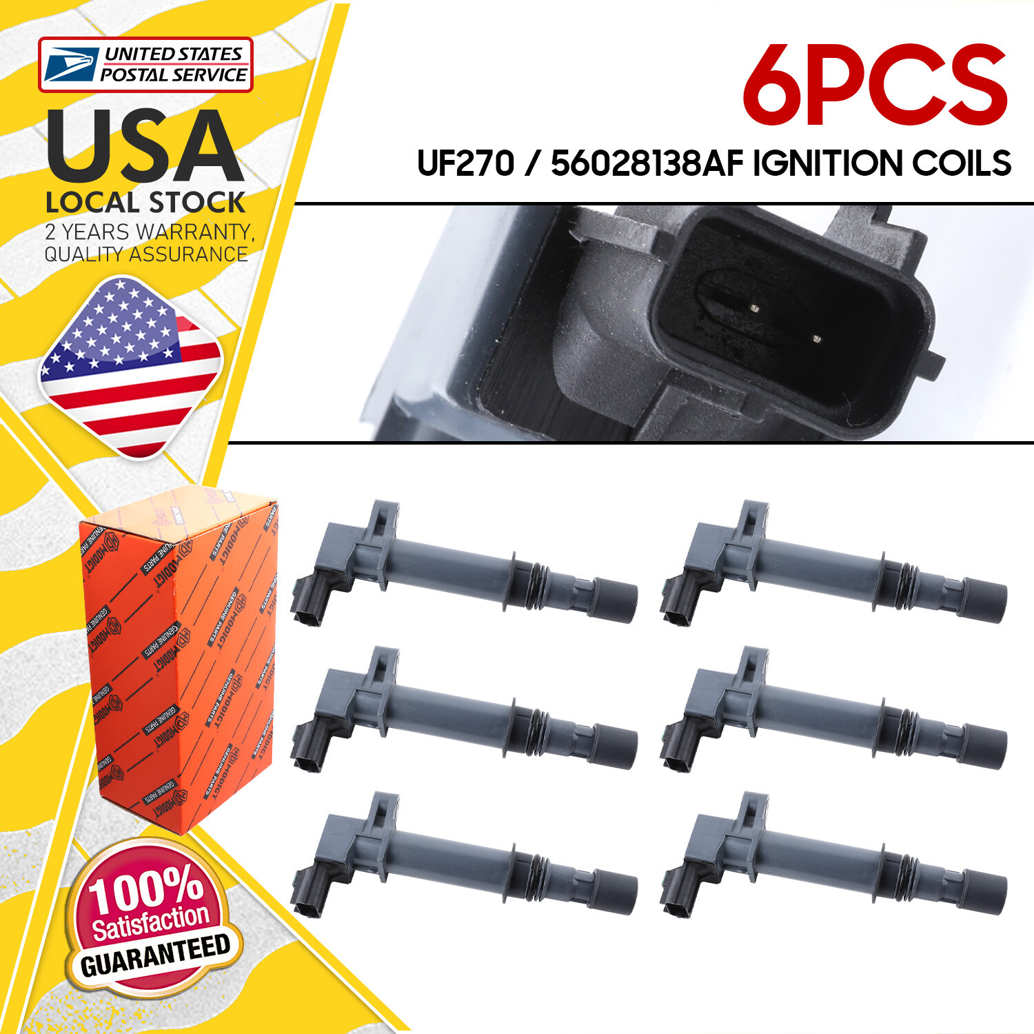 High Performance Ignition Coils UF270 56028138AF for 2002-2008 Jeep Liberty
