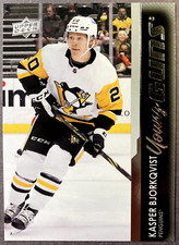 2021-22 Upper Deck Young Guns #714 Kasper Bjorkqvist Pittsburgh Penguins RC