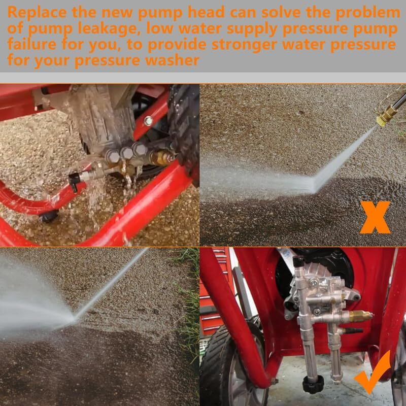 Ricambio Pompa Pressione Pompa Idropulitrice 2800 Psi - Ricambio Per Artigiano 580.752501 126T02, Modelli 92841730 E 92840020 Pompa Unbranded