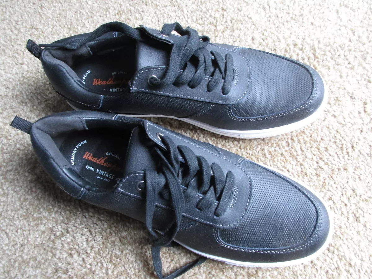 Weatherproof vintage 1948 Men s Leather upper memory foam Shoes Black size 9