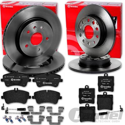 brembo BREMSSCHEIBEN + BELÄGE VORNE+HINTEN für MERCEDES C-KLASSE W203 CL203 W209