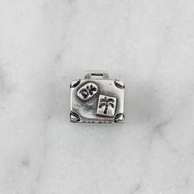 Pandora Sterling Silver Travel Adventure Vacation Suitcase Charm Bead ...