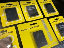 PS2 Playstation 2 Memory Card For Sony PS2 Games 64mb / 128mb / 256mb