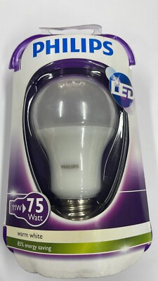 Philips LED 11W Leuchtmittel E27 warmweiß (75W)