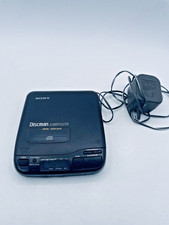 Vintage Sony Discman D-34 Portable CD Player Black Digital Display Mega Bass