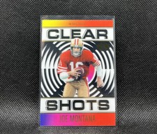 JOE MONTANA CLEAR SHOTS 2021 Panini Illusions Football #CS-12 NFL 49ers CARD