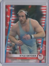 2021 Topps U.S. Olympic Team Flag #30 Kyle Snyder /299 Red White Blue Flat S/H