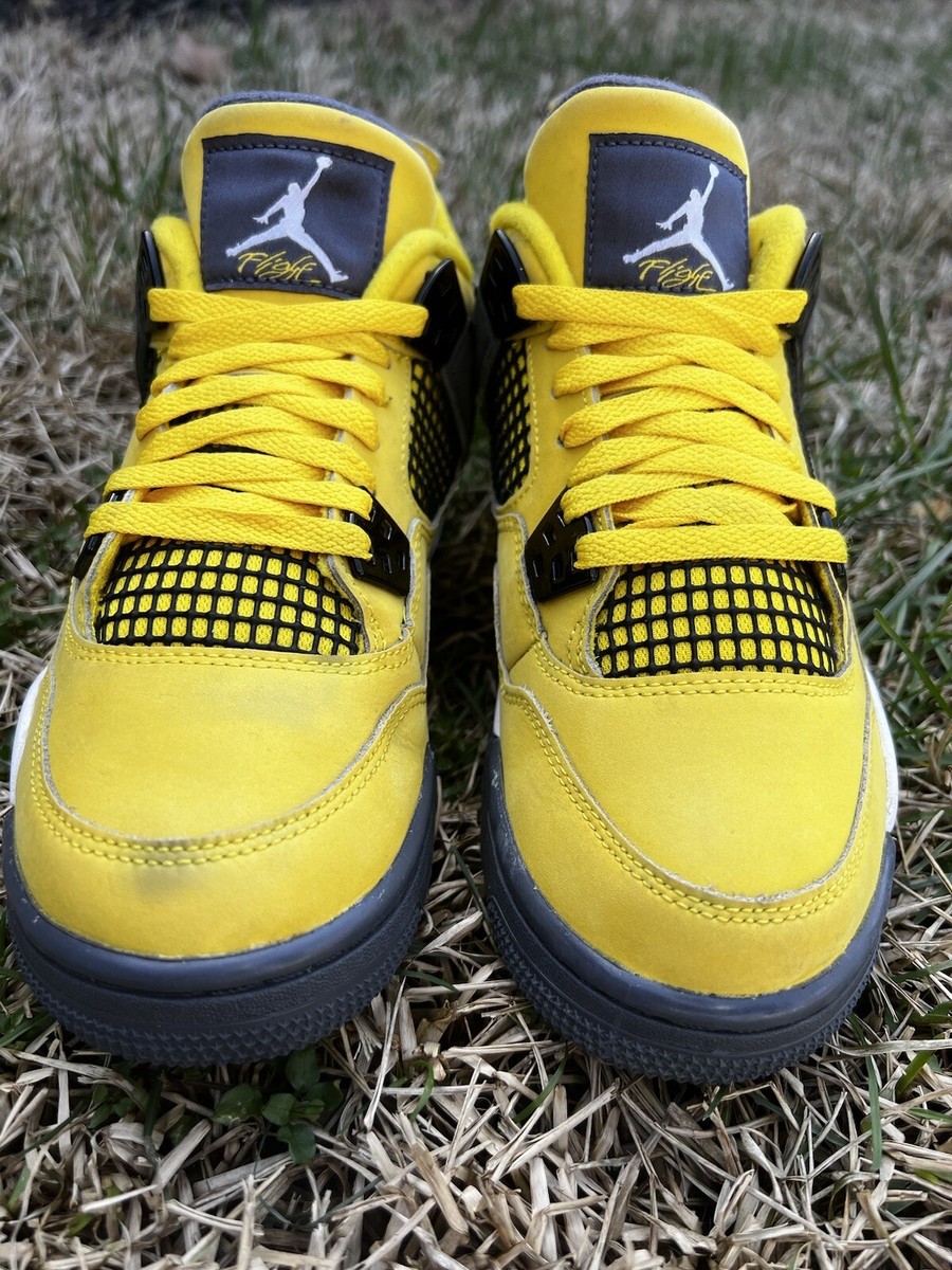 CLEAN Air Jordan 4 Retro Size 6 GS 'Lightning' 2021 408452-700