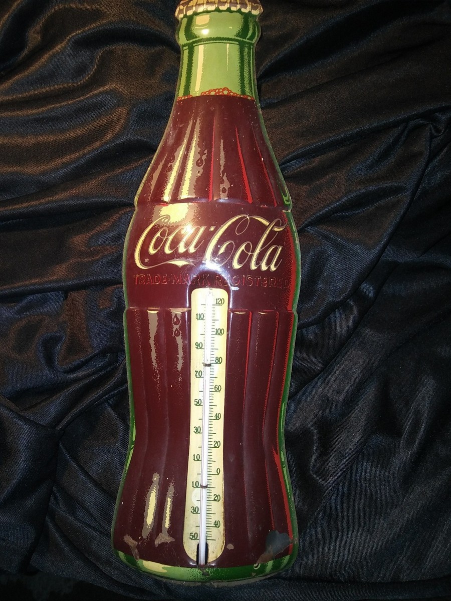 Coca-Cola 温度計 アンティーク ROBERTSON ANTIQUE COLLECTIBLE COCA COLA THERMOMETER VINTAGE TIN
