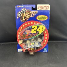 2001 Jeff Gordon 1:64 Small Car Driver Sticker Winners Circle NASCAR Diecast NEW