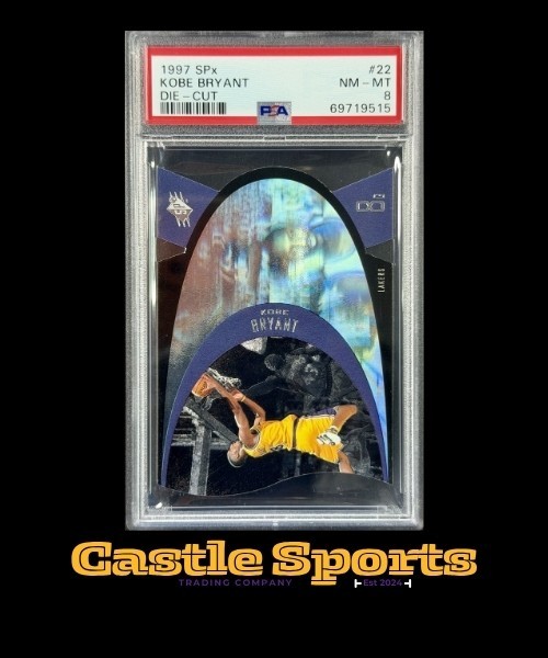 1997 Upper Deck SPx #22 Kobe Bryant Die-Cut Hologram PSA 8 NM-MT Lakers