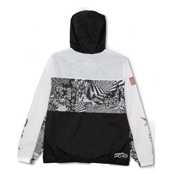 Volcom Mens Usst Ermont Hooded Lightweight Windbreaker Jacket - Image 2 of 4