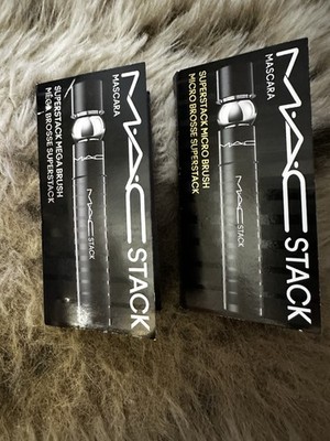 BOGO MACStack Mascara Black Stack Mega Brush Travel Size 0.1oz Volumizing Length