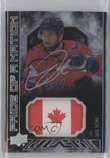 2023-24 SPx UD Black Pride of a Nation 48/99 Tom Wilson #PON-TW Patch Auto 0ze5