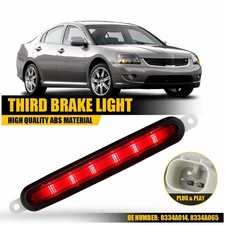 Red 3rd Third Brake LED Light Cargo Lamp Smoked For Mitsubishi Lancer Evolution