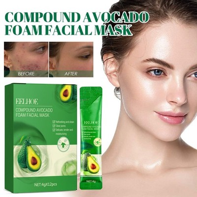 Avocado Bubble Face Mask - Deep Pore Cleansing & Oil Control Foam Mask