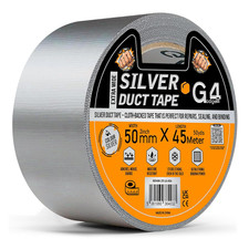 Silver Duct Tape 50Mm X 45M Heavy Duty | Weather Resistant Gaffa Tape | Extra St 0.24 per metre