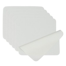 6 Pcs 6.9" x 5.7" Glasses Cleaning Cloth Microfiber Eyeglasses Cloth Light Gray