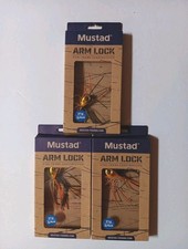 3 Mustad Arm Lock Dual Frame Construction 3/4 oz. Orange Gold 