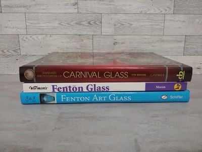 Lot Of 3 Fenton Glass/ Carnival Glass Reference Identification Price Guides 