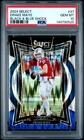 2024 Panini Select Drake Maye BLACK & BLUE SHOCK Prizm Rookie RC #27 PSA 10 GEM