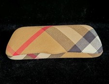 Burberry Eyeglasses Sunglasses Hard Case and Cloth Nova Check Plaid. Italy