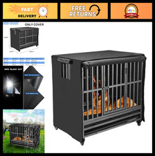 48" Heavy Duty Dog Crate Cover - Durable 600D Waterproof Insulated Kennel Shield