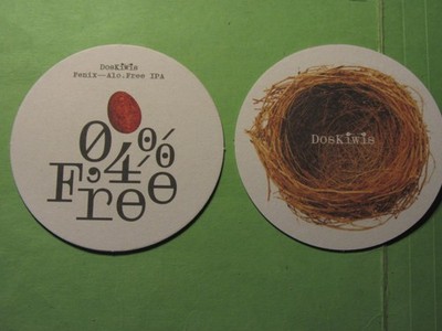 Bierdeckel DosKiwis BRAUEREI Real Ale Craft Bierdeckel Untersetzer Girona Fenix IP