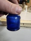 Parker Inkwell  Diamond Cobalt Blue Glass Bottle Jar Container And Vtg Bottle. — photo 6