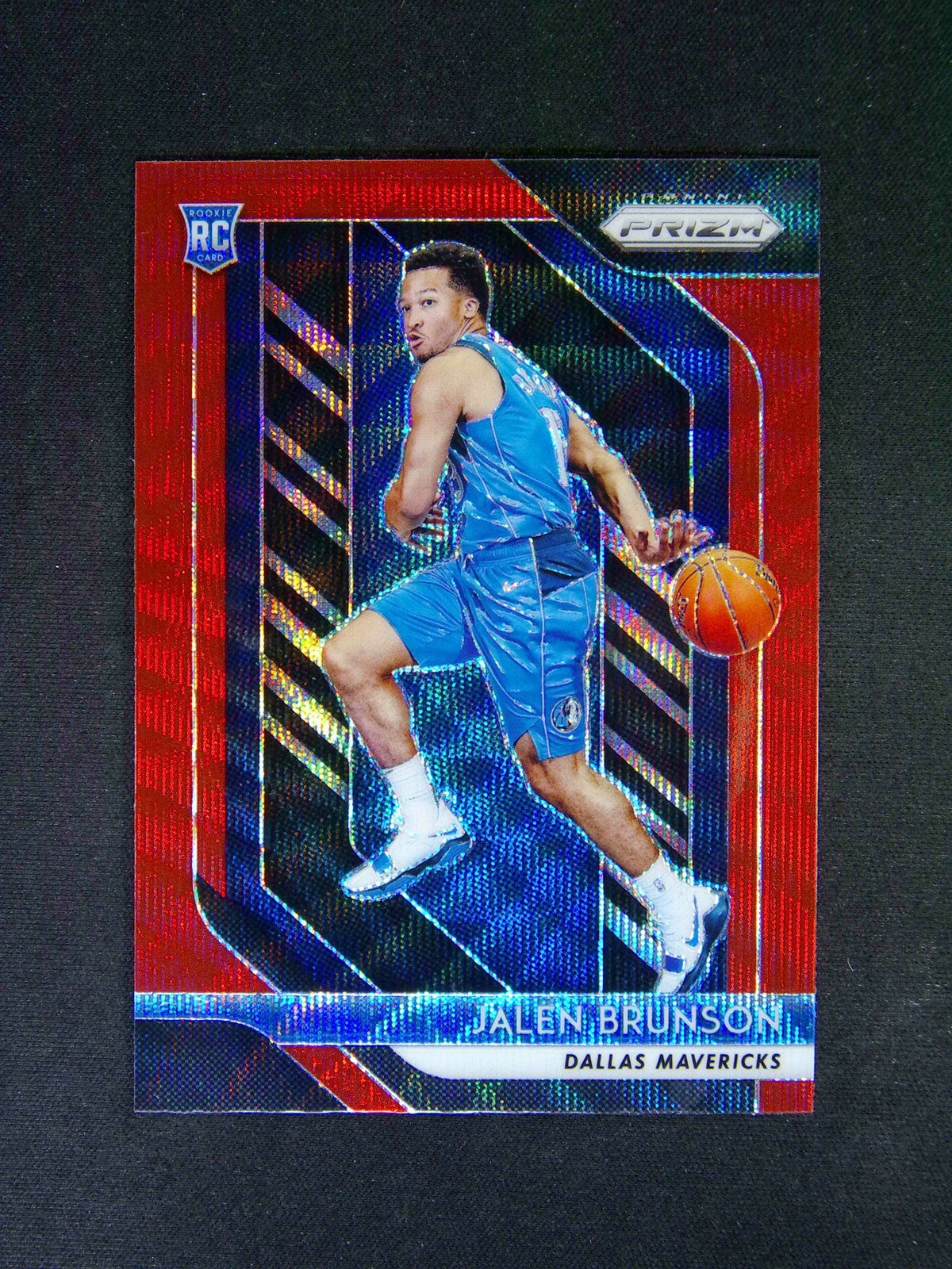 2018-19 Panini Prizm Jalen Brunson #250 RC Rookie Red Ruby Wave