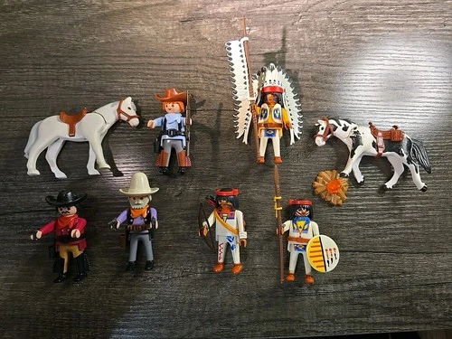 Playmobil Vintage Cowboys & Indians Lot