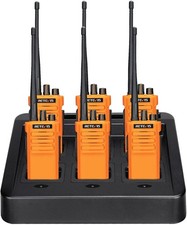 Retevis Heavy Duty Walkie Talkies Long Range Two Way Radios 6X Six Way Charger