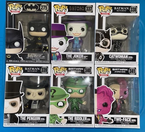 Funko Pop Heroes Burton BATMAN 89 VILLAINS LOT OF 6 #275 337 338 339 340 341 MIB