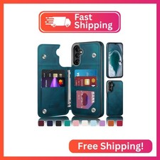 DJDUCK Designed for Samsung Galaxy A16 5G Case Wallet with Card Holder, Magneti