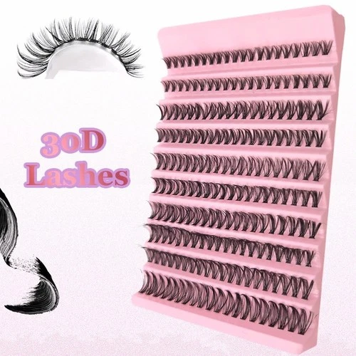 DIY Eyelash Extension Kit Individual Lash Clusters Mixed Length False Eyelashes image 4