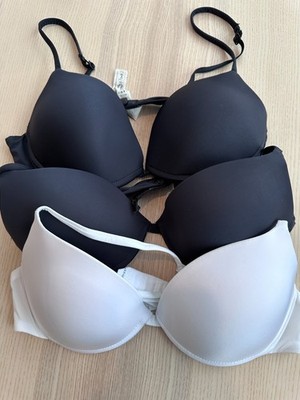 Lot of 3 Intimissimi Bellissima Push-Up Bras in Ultralight Microfiber 34C