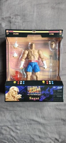 Jada Toys Sagat Figure Street Fighter 2: The Final Challengers