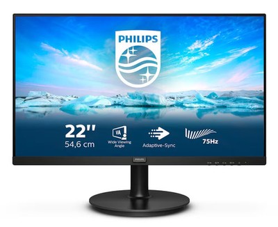 Philips V-Line 222V8LA 22 Zoll Full HD VA LED 16:9 75 Hz Monitor