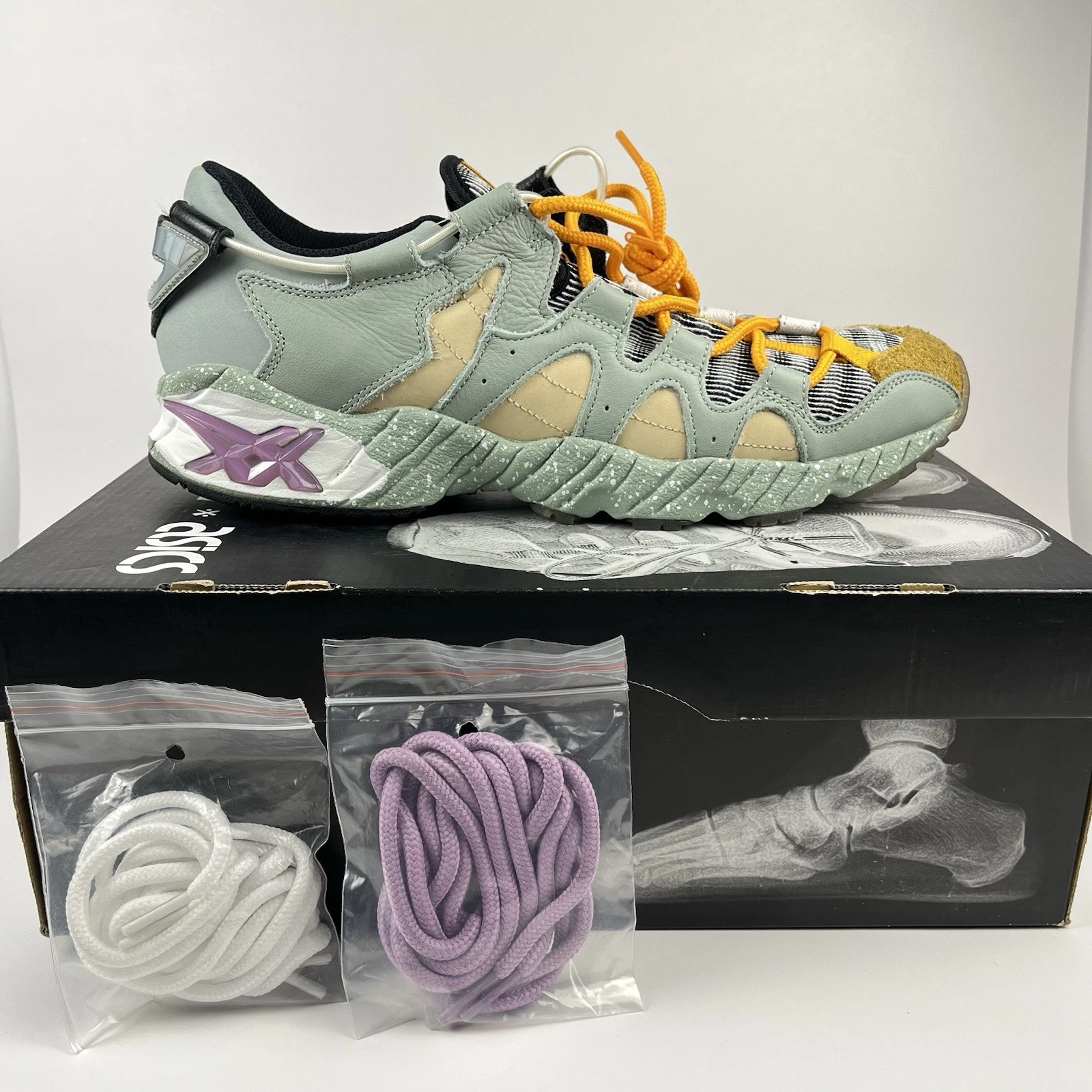 Scarpe Asics Gel Mai Bodega Underground Uomo Taglia 10 5 H7F0K 0170 Con Scatola Lacci