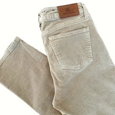 Lauren Ralph Lauren Womens Corduroy Pants 2P Stretch Straight Leg Preppy Classic