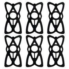 6PCS Motorcycle Phone Mount Tether, AntiSlip Silicone Security Band Bike Cell...