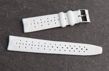 Vintage White Rubber 19mm Dive Divers Diving Watch Strap Hong Kong
