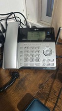 GENUINE AT T TL86103 2-LINE CORDED/CORDLESS PHONE WITH BLUETOOTH COMPLETE TESTED