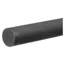Zoro Select Bulk-Pr-Acb-381 Black Acetal Homopolymer Acetal Homopolymer Rod 1