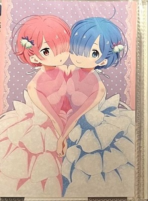 Re:ZERO -Starting Life in Another World- Rem Ram Postcard Marui Birth