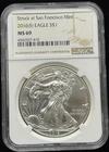 NGC MS70 2016-S US American Silver Eagle One Dollar Silver Coin S$1-410